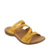 Double U - Sandale pour femme cuir couleur jaune de marque Taos