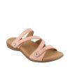 Double U - Sandale pour femme cuir couleur rose de marque Taos