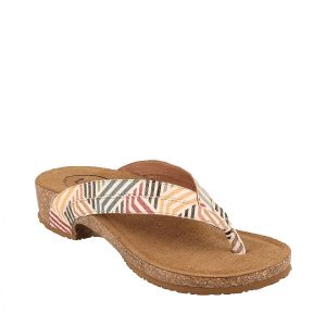 Link - Sandale pour femme cuir couleur multi de marque Taos