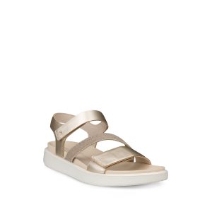 Flowt - Women's Sandals in White Gold Metallic from Ecco