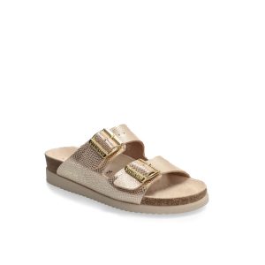 Hester - Sandale pour femme en cuir de couleur sable de marque Mephisto