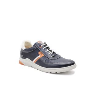 Jack - Chaussure pour homme en cuir de couleur marine de marque Fluchos