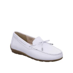 Amarillo - Chaussure/Mocassin pour femme en cuir couleur blanc de marque Ara