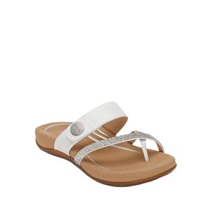 Izzy - Sandale pour Femme couleur Blanc Brillant de marque Aetrex
