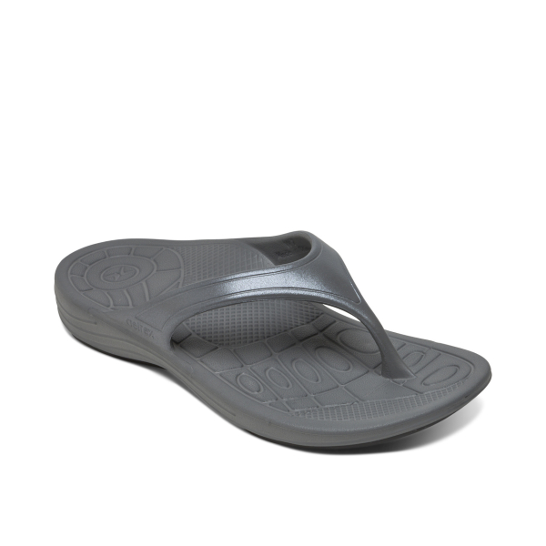 Fiji - sandale pour femme en caoutchouc couleur gris de marque Aetrex