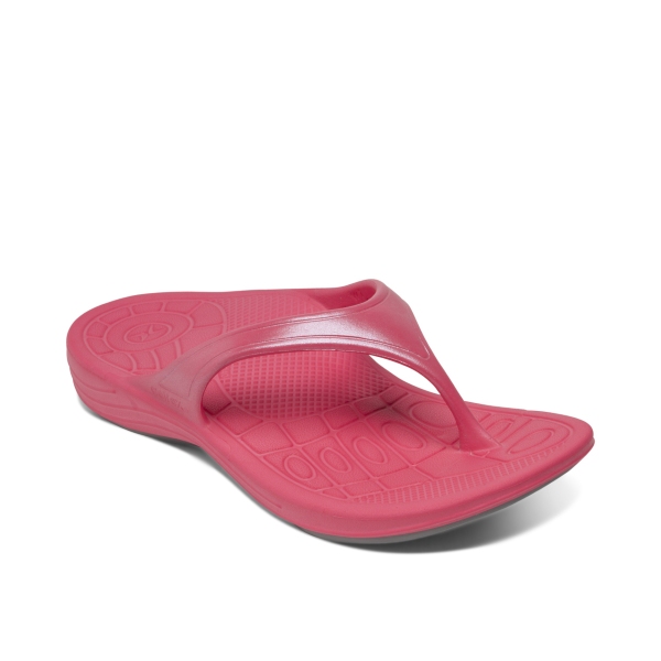 Fiji - sandale pour femme en caoutchouc couleur rose de marque Aetrex