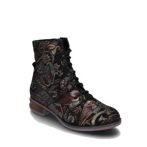 Sanja 01 - Women's Ankle Boots in Black Multi Josef Seibel