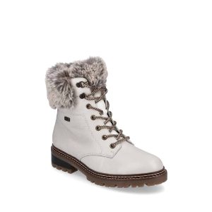 D0B74-80 - Bottillon pour femme en cuir couleur beige de marque Remonte