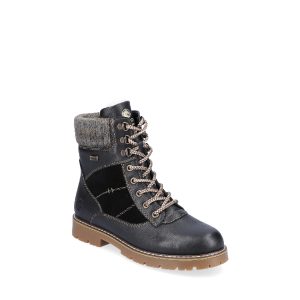D9378-00 - Bottillon pour femme en cuir couleur noir de marque Remonte