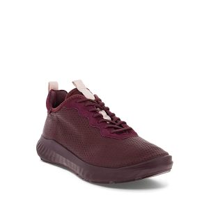 ATH-1FW - Chaussure pour femme en cuir couleur aubergine de marque Ecco