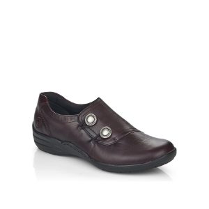 R7620 - Chaussure pour femme en cuir couleur bourgogne de marque Remonte