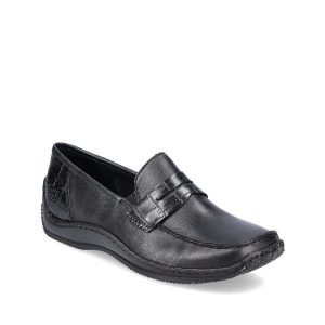 L1752 - Chaussure pour femme en cuir couleur noir de marque Rieker