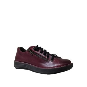 Ceraline - Chaussure pour femme en cuir couleur grenade de marque Chacal