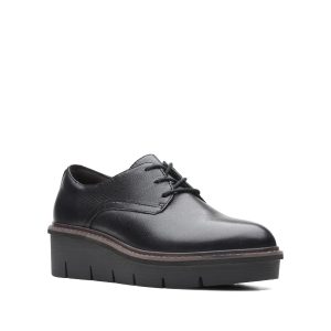 Nalle Lace - Chaussure pour femme en cuir couleur noir de marque Clarks