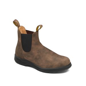 2056 - Bottillon unisexe en cuir couleur brun de marque Blundstone