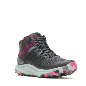 Antora 3 Mid - Bottillon pour femme en textile couleur noir de marque Merrell