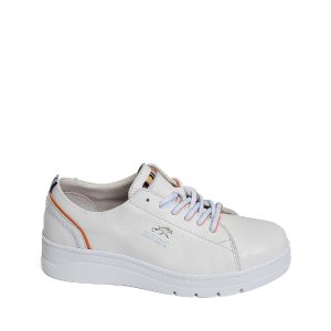 Pompas - Chaussure pour femme en cuir de couleur blanc de marque Fluchos