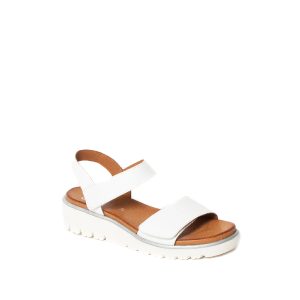 Bellvue - Sandale pour femme en cuir couleur Blanc de marque Ara