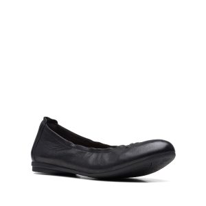 Rena Hop - Chaussure pour femme en cuir couleur noir de marque Clarks