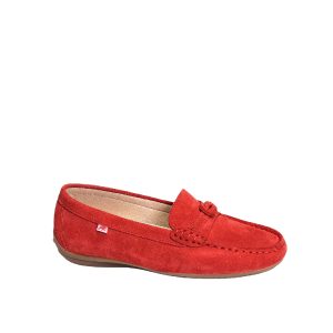 Bruni - Women's Shoes/Mocassin in Red (Suede) from Fluchos