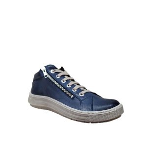 5728B - Bottillon pour femme en cuir couleur azul de marque Chacal