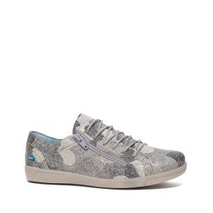 Aika Clochs - Chaussure pour femme en cuir couleur gris de marque Cloud