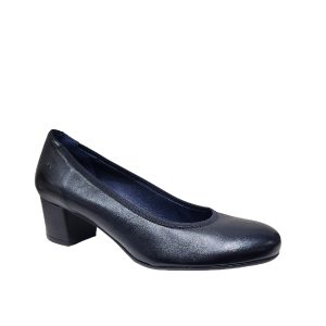 Geminis - Chaussure pour femme en cuir de couleur noir de marque Dorking