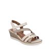 R6251 - Sandale pour femme en synthetique et cuir couleur beige de marque Remonte