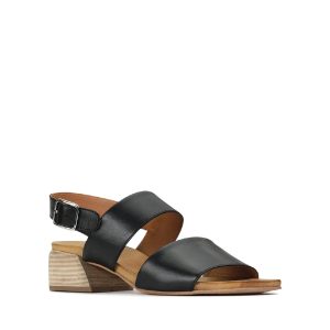 Saige - Sandale pour femme cuir couleur noir de marque EOS