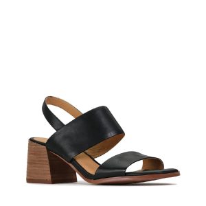 Sarto - Sandale pour femme cuir couleur noir de marque EOS