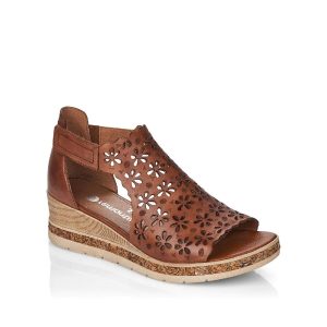 D3056- Sandale pour femme cuir couleur brun de marque Remonte