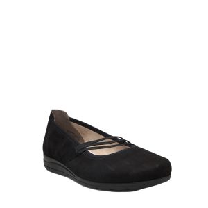 L9369- Chaussure pour Femme en Suède couleur Noir de marque Rieker