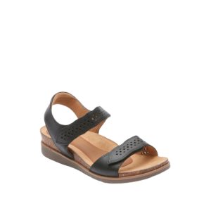 May Wave Strape- Sandals for Women in Black from Cobb Hill