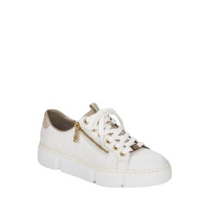 N5932-80 - Chaussure pour Femme en Cuir couleur Blanc de marque Rieker