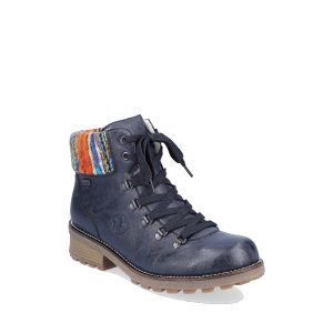 Z0445 - Women's Ankle Boots in Navy from Rieker