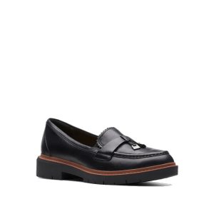 Westlynn Bella - Chaussure/Mocassin pour Femme couleur Noir (Cuir) de marque Clarks