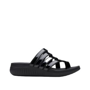 Glide Hi Iris - Women's Sandals in Black from Clarks