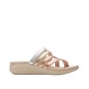 Glide Hi Iris - Sandale pour Femme couleur Métallique de marque Clarks