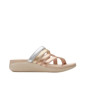 Glide Hi Iris - Women's Sandals in Metallic from Clarks