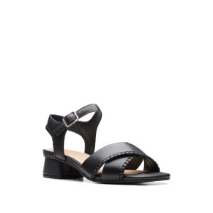 Serina35 Cross - Women's Sandals/Heels in Black from Clarks