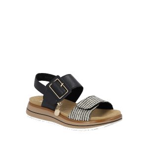 D1J53 - Sandale pour Femme couleur Noir Multi de marque Remonte