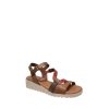 1938 - Women's Sandals in Red & Khaki from Bianca Moon