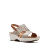 Tuleah Sun - Sandale pour Femme couleur Pierre de marque Clarks