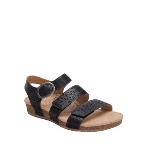 Lilly - Women's Sandals in Black Cutout from Aetrex