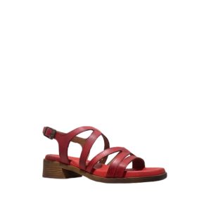 Poleo - Sandale pour Femme couleur Rouge de marque Dorking