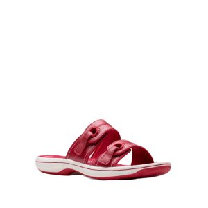 Breeze Maye - Sandale/Mules pour Femme couleur Cerise Rouge de marque Clarks