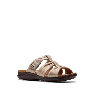 Kitly Slide - Women's Sandals/Mules in Metallic from Clarks
