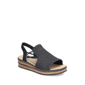 62941-00 - Sandales pour Femme couleur Noir de marque Remonte