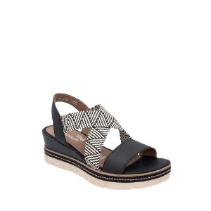 D2L54-03 - Sandale pour Femme couleur Noir de marque Remonte