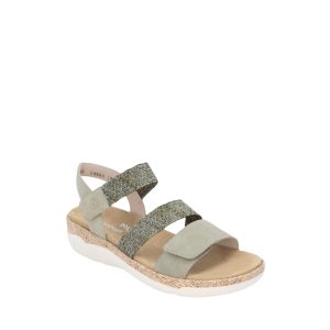 R6861-52 - Sandale pour Femme couleur Sauge de marque Remonte